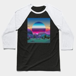 Horizon Synthwave Baseball T-Shirt